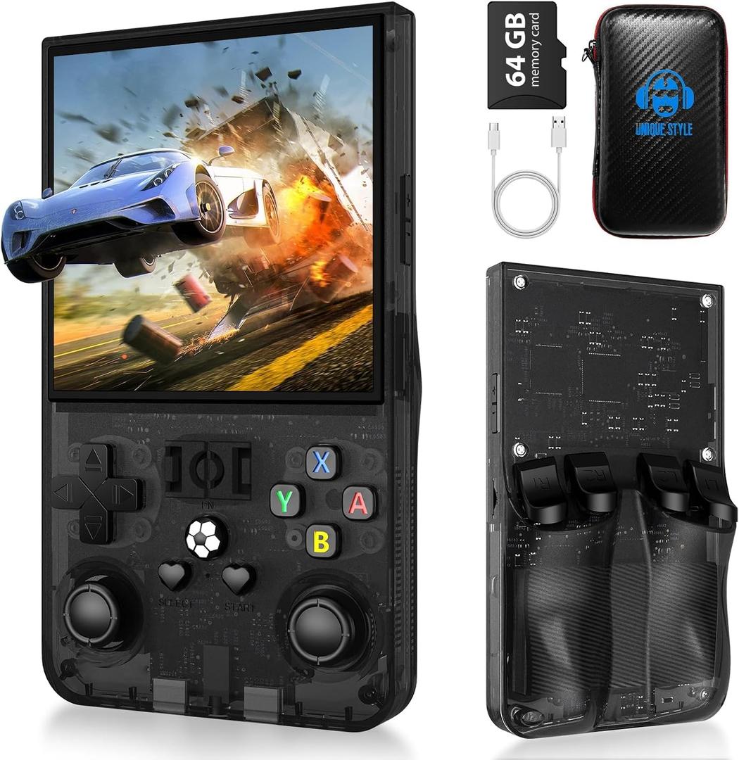 R36MAX Black Retro Gaming cosnole