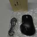 TECKNET Wireless Mouse, Bluetooth Mouse (BT5.3/5.0 & 2.4G) Rechargeable Ergonomic Optical Mouse with 6 Adjustable DPI, Side Scroll, Quiet Clicks, USB A Receiver, 7 Buttons, Wide Compatibility - Black