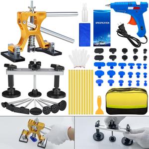 Bitlyle Car Dent Puller Kit, 56PCS Paintless Dent Removal Tools, Car Dent Repair Kit Adjustable Dent Lifter,Bridge Puller, Dent Remover Tool for Car Auto SUV Hail Damage DIY Repair
