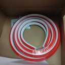 Flexible Quarter Round Molding, Mini Peel and Stick Rubber Trim Molding for Wall Edge Floor Corner,Staircase Cabinet Tub Edge (White, 118Inch)