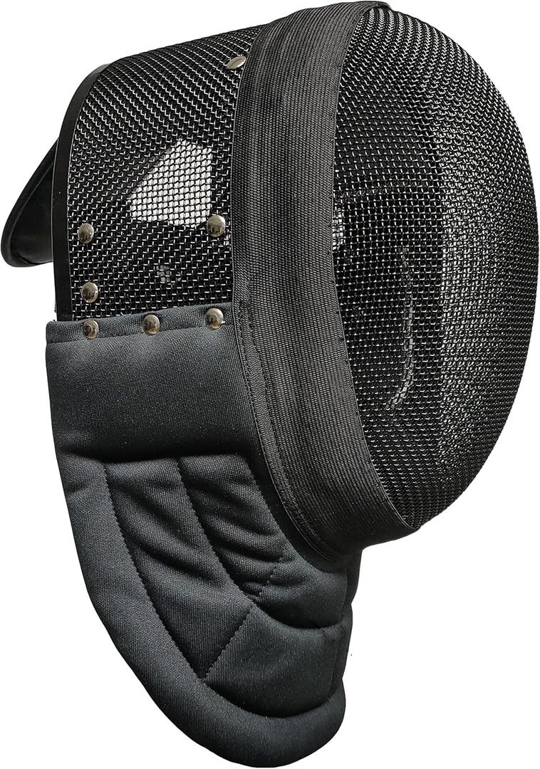 ASAki Hema Fencing Mask with 350N Stab-Proof Fabric,CE350N,Hema Gear with Full Coverage Lining(Removable and Washable).for Sword Sparring (Large)