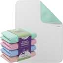 Incontinence Bed Pads - 4 Pack 18” x 24” Reusable Waterproof Mattress Protectors - Highly Absorbent, Machine Washable - for Children, Pets and Seniors - Assorted Colors - Royal Care