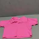 Pink Polo Crop Top M