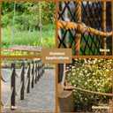 Natural Jute Rope 3/4 Inch x 50 FT (20mm)  Thick Twisted Jute Rope for Porch Swing, Railing, Landscaping & Rustic Home Dcor