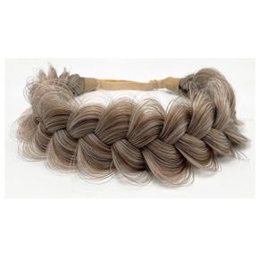 TOECWEGR Synthetic Hair Braided Headband Classic Wide Strands Wedding Disorderly Fluffy Braids Wig Band Women Beauty Accessory (GYU-A39)
