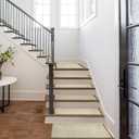 PURE ERA Ultra Plush Carpet Stair Treads 9.5 X 36 Inch Beige 14 Pcs | Soft Indoor Stair Protector,Reduce Noise,Self Adhesive Peel and Stick Non slip Stair Treads,Washable Reusable,Easy Install