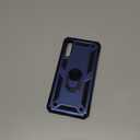 Dishibei Military Grade Drop Impact for Samsung Galaxy A50 Case 360 Metal Rotating Ring Kickstand Holder Magnetic Car Mount Armor Heavy Duty Shockproof Case Galaxy A50/ A50s/ A30s Phone Case (Blue)