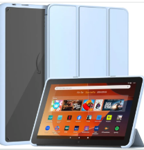 Tablet Protective Case with Auto Wake/Sleep Function, Incompatible with TCL Nokia -Light Blue