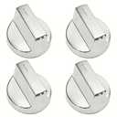 W11517331 W11117415 4-Pack Range Surface Burner Knob/Oven Knobs Compatible with Whirlpool WEE745H0FS1 WEE745H0FS0,Replaces W11117415 W11517331 W10850027 W11458840