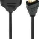 HDMI Splitter 1 into 2 Out Adapter Cable-HDMI Male 1080P to Dual 1 to 2 Way for HD, LCD, TV (Does not Support Ports at The Same time)