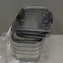 Rubbermaid Brilliance BPA Free Airtight Food Storage Containers with Lids, Set of 4 (4.7 Cup) Ideal for Lunch, Meal Prep, and Leftovers