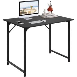 BestOffice Computer Desk,Home Office Desk, Modern Simple Style for Home Office Study Writing (Black, 32 inch)