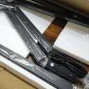 Huuger 55 x 24 inch Desk with Power Outlets & USB-C, Deeper & Thicker Desktop, Robust Metal Tubes, Computer Desk, Heavy Duty Office Desk, Work Gaming Desk for Home Office, Rustic Brown