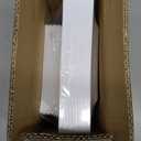 Aya's 60ct Square Plastic Disposable Plates, White - 9.5-Inch 30 Dinner and 6.5-Inch 30 Salad Plates for Party - Heavy-Duty Hard Plastic Design for Wedding, Event, Christmas, and Thanksgiving