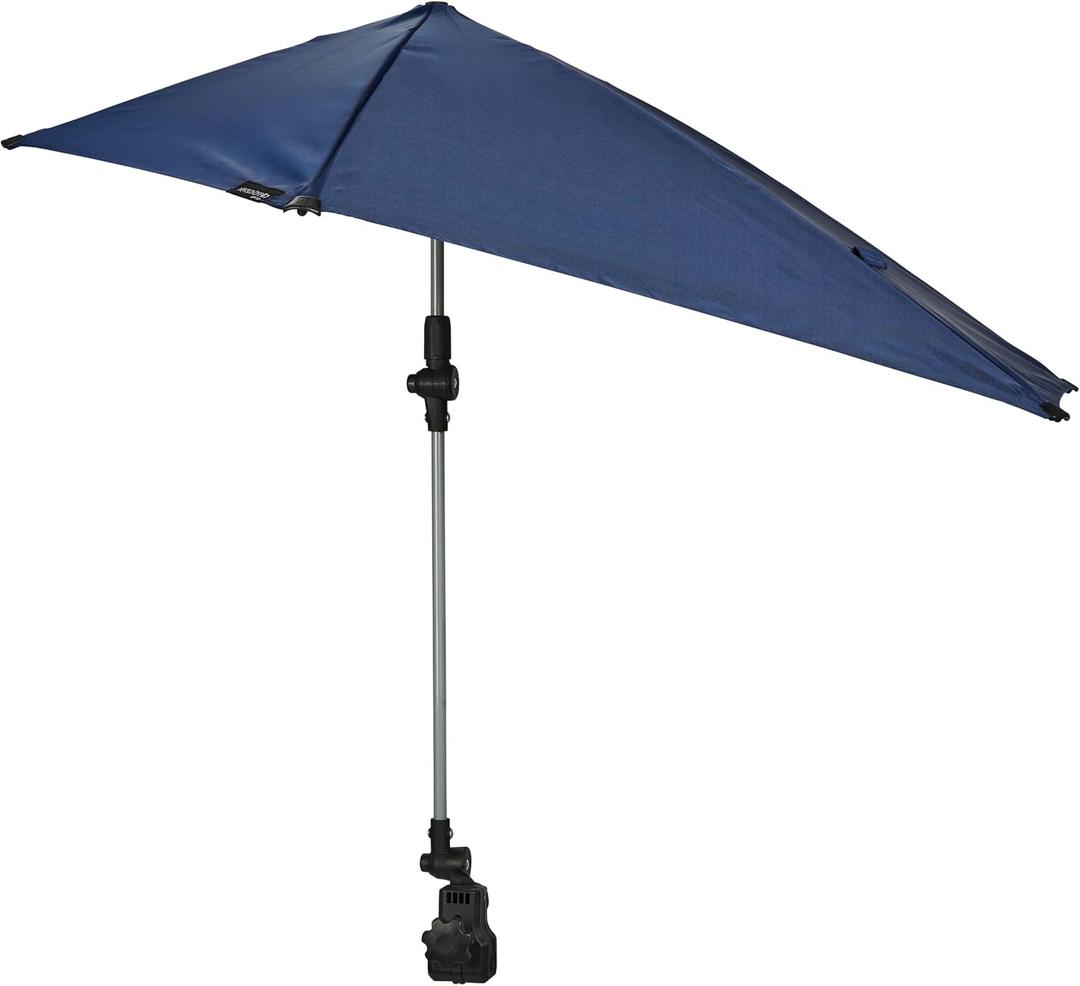 Sport-Brella Versa-Brella SPF 50+ Adjustable Umbrella with Universal Clamp (Dark Blue)