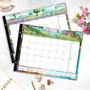 2 x Large Desk Calendar 2026-2027 22x17 Inches,18 Month,Suitable For Home, School Or Office,Monthly Calendar,With Plastic Cover