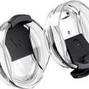 dscvr 2 Pcs Tumbler Replacement Lid Spill Proof, Shatter Resistant, Perfect Fit Lids Compatible with YETI Rambler, Ozark Trails,Fits Inside Diameter of 3.75 inch Tumbler (30 oz., Black)