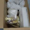 Landhoow 3 Unity Floral Candles for Wedding Ceremony Set with Golden Holder White Pillar and Taper Candles Religious Wedding Catholic Anniversary Big Events Gifts for Couple