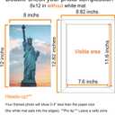 SESEAT 8x12 Picture Frame Set of 10, Display Pictures 8x12 Prints Without Mat, Wall Mounting, Black