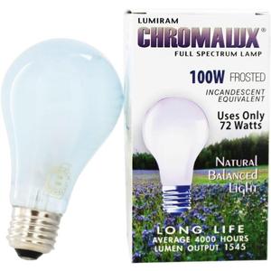Chromalux H&PC-67531 Light Bulb Frosted Full Spectrum (100 Watt) 1 Count