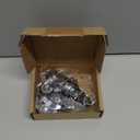 Small Caster Wheels 1 Inch, Low Profile 360 Degree Swivel Casters Set of 4, Little Rubber Base Rolling Plate Caster Wheels for Small Furniture(2 with Brakes & 2 Without),No Noise