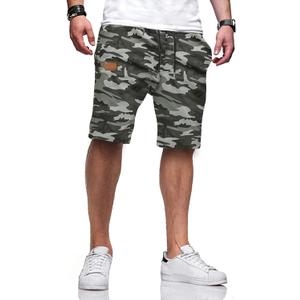 JMIERR Mens Casual Shorts - Cotton Drawstring Summer Beach Stretch Twill Chino Golf Shorts (Small, T Camouflage 1)
