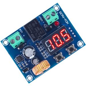 Digital Low Voltage Protector Disconnect Switch Cut Off 12V Over-Discharge Protection Module for 12-36V Lead Acid Lithium Battery Low Voltage Cutoff for Solar Panel Lighting System