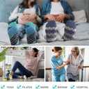 Non Slip Yoga Socks with Grips for Pilates, Ballet, Barre, Barefoot, Hospital Anti Skid Socks for Women and Men (Small, 6 Pairs-attice)