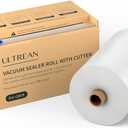 Ultrean 8" x 150' Vacuum Seal Roll Keeper with Cutter, Commercial Grade Vacuum Sealer Bags for Food Saver,BPA Free,Ideal for Storage,Meal Prep and Sous Vide