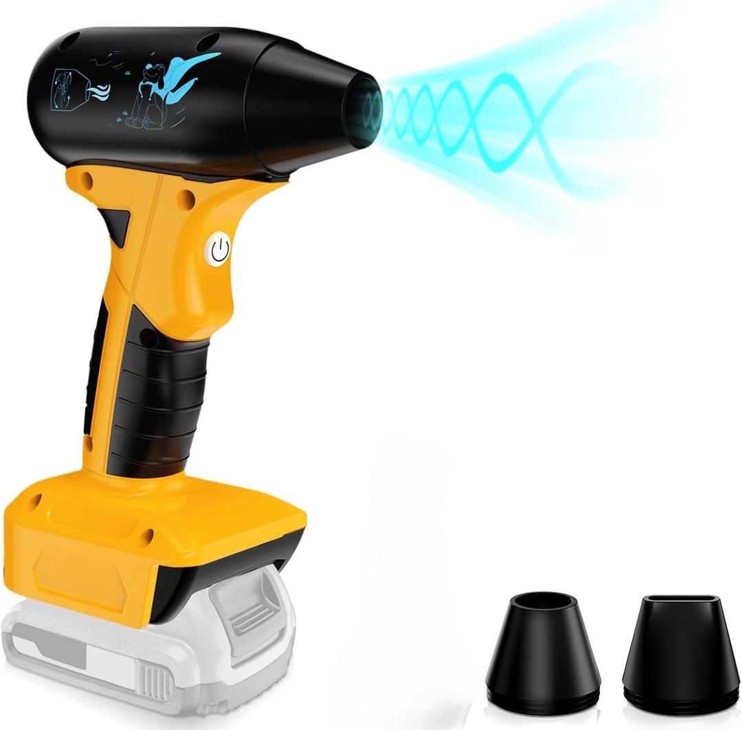 Leaf Blower Jet Dry for Dewalt 20V 60V Battery, Air Pump Duster Turbine Jet Violent Turbofan Air Fan Turbine Blower Powerful Fan High Speed for Car Cleanin ar, PC and Home Cleaning