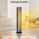 PELONIS Space Heater Large Room, 30" Smart Electric Heaters with Thermostat, App & Voice Remote, 4 Heat Settings, ECO Mode, 24H Timer, Oscillating Tower Heaters for indoor use, Bedroom, Office