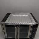 Gourmia French Door Air Fryer  25 Qt Large Capacity Convection Oven, Fryfroce 360, Digital Display with 17 Cooking Presets, Bake, Toast, Roast, Dehydrate, Fits 12 Pizza (Stainless Steel)