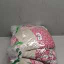 Cmfshape Romantic Patchwork Quilt Set Queen Size, Reversible Bedspread Coverlet 3-Piece, Floral Bed Cover Set with Pillow Shams, Lightweight Microfiber Bedding Set for All Season (Hot Pink, 90x90)