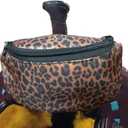 Showman Cheetah Print Insulated Nylon Saddle Pouch
