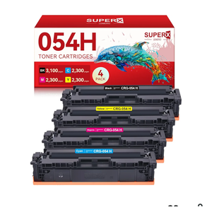 054H Toner Cartridges Compatible for Canon 054H 054 Toner Cartridges Set 054 054H Toner Work for Canon Color ImageCLASS MF644Cdw MF642Cdw LBP622Cdw MF641Cw Printer (4-Packs for 054H Toner, BCMY)