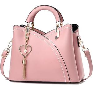 Xiaoyu Small Purses and Handbags for Women Fashion Crossbody Bag Lightweight Shoulder Bag Top Handle Satchel Purse (Pink)