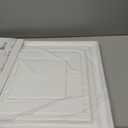 Art3d Drop Ceiling Tiles 24x24 Inch (12-Pack, 48 Sq.ft)  Glue Up PVC Ceiling Tiles 2x2 Ft., Decorative Ceiling Panels for Kitchen, Living Room, Office and Home, White