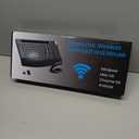 Full-Size Ergonomic Keyboard and Mouse, 2.4GHz Wireless Keyboard and vertical Mouse with Tablet Phone Holder, Wrist Rest for Computer Mac PC Laptop Chromebook, Black