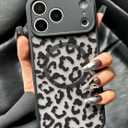 Magnetic for iPhone 17 Pro Case, Compatible with MagSafe, [Never Fade] Leopard Pattern for Women Men, Translucent Matte Shockproof Phone Case for iPhone 17 Pro 6.3 Inch 2025, Black