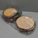 Set of 10 Wood Slices for Centerpieces 7-8 inch, Natural Unfinished Wood Craft Kits, Tree Slices with Bark for DIY Crafts Wedding Christmas Party Decoration, Wood Centerpieces for Tables