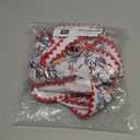 Herseas Women's Bikini Sets Floral Print Whip Stitch 2 Piece Swimsuits High Waisted Scoop Bathing Suits (X-Large, Red)