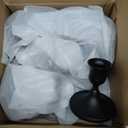 12PCS Black Taper Candle Holders Set, Vintage Metal Candlestick Holders for Dinner Room Table Centerpiece or Mantel Wedding Party Decor