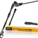 Cordless Pole Hedge Trimmer Compatible with Dewalt 20V MAX Battery, 18-Inch Dual Action Blade, Sectional Extension Pole with 16 FT Reach, 135 Adjustable Head (Bare Tool Only)