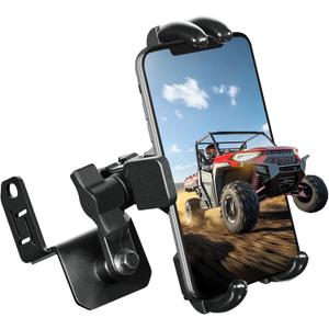 StarknightMT Ranger XP 1000 Phone Holder Fits Devices of 5.2"-7.7" Length, 360 Adjustable Ranger Phone Mount Compatible with Polaris Ranger XP/Crew XP 1000 (Except Northstar Edition Models)