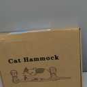 AMOSIJOY Cordless Cat Window Perch, Cat Hammock for Wall with 4 Strong Suction Cups, Solid Metal Frame and Two Replaceable Covers, Foldable Cat Beds for Indoor Cats (Large-Cushion Bed-Gray)