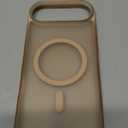 SUPFINE Magnetic for iPhone SE Case 2022 (3rd)/2020 (2nd), iPhone 8 Case (Compatible with MagSafe) (Military Grade Drop Protection) Slim Translucent Matte Phone Case,Desert Gold