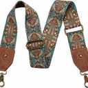 Purse Strap, 2"Cowhide Head Wide Shoulder Strap Adjustable Replacement,Retro Personalized Printing Multi-pattern Crossbody Bag Straps for Handbag,Crossbody Bags,Shoulder Bags(Bohemian style)
