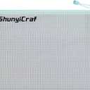 blueThick mesh Zipper Bag, Large Capacity Storage,ransparent A4 Waterproof Document,Test Paper Office Storage Archive,Receipt Bag PVC Material,Study Textbook Storage