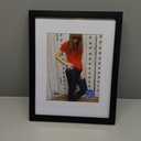 RPJC 11 x 14 Picture Frames Made of Solid Wood and High Definition Glass Display Pictures 8x10 with Mat or 11x14 Without Mat for Wall Mounting Photo Frame Black