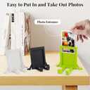 Mini Picture Frames, Cute 3 Pack Small Photo Frames Table Top 2x3 Wallet Size Picture Frame for Instax Mini 12/11/99/40/9/8/7+/SE/EVO Instant Photo Display